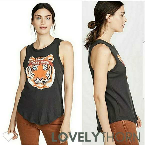 CHASER // ltd ed easy tiger sleeveless super soft vintage feel tee tshirt - Picture 3 of 16
